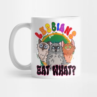 LGBT Lesbian Eat What Cat Busy Gift For Men Women Lgbt Mug